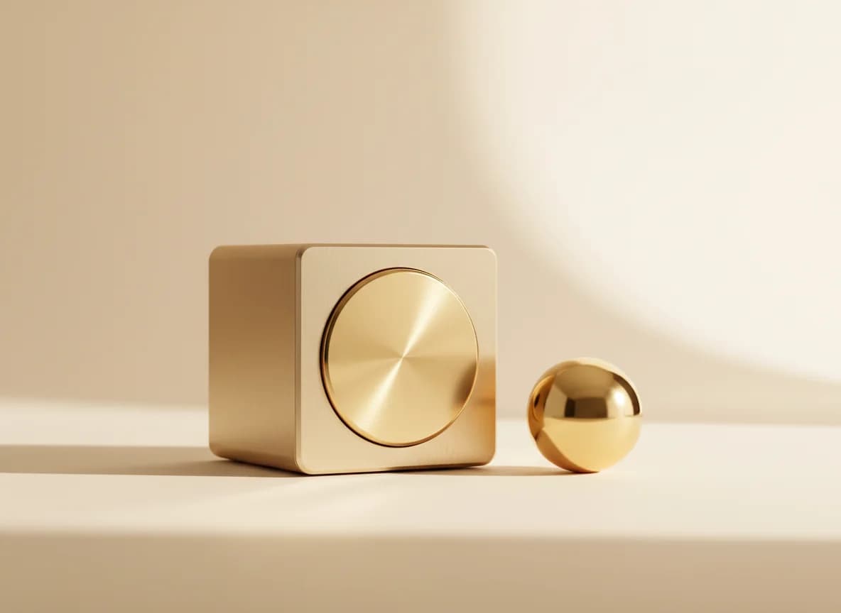 HVAC: a studio still life in graphite and gold for this industry