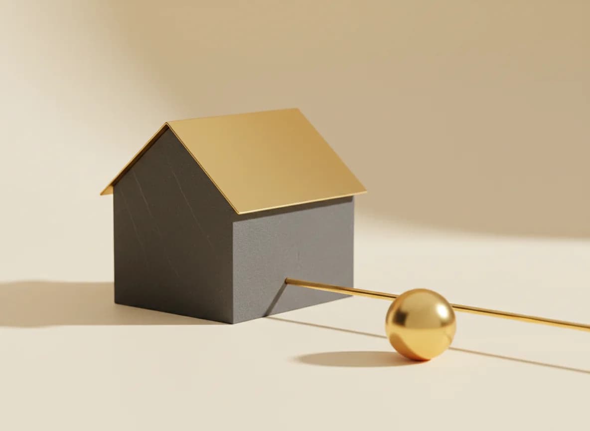 Roofing: a studio still life in graphite and gold for this industry